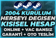 ⭐(HERŞEYİ DEĞİŞEN) 2004 KURULUM GARANTİ HESAP⭐