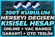 ⭐(HERŞEYİ DEĞİŞEN) 2007 KURULUM GARANTİ HESAP⭐