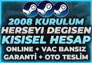 ⭐(HERŞEYİ DEĞİŞEN) 2008 KURULUM GARANTİ HESAP⭐