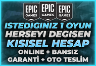 ⭐(HERŞEYİ DEĞİŞEN) İSTEDİĞİNİZ 1 OYUNLU HESAP⭐