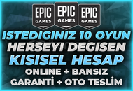 ⭐(HERŞEYİ DEĞİŞEN) İSTEDİĞİNİZ 10 OYUNLU HESAP⭐