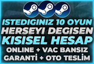 ⭐(HERŞEYİ DEĞİŞEN) İSTEDİĞİNİZ 10 OYUNLU HESP⭐