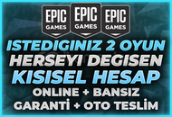 ⭐(HERŞEYİ DEĞİŞEN) İSTEDİĞİNİZ 2 OYUNLU HESAP⭐