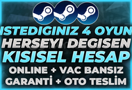 ⭐(HERŞEYİ DEĞİŞEN) İSTEDİĞİNİZ 4 OYUNLU HESAP!⭐