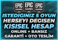 ⭐(HERŞEYİ DEĞİŞEN) İSTEDİĞİNİZ 5 OYUNLU HESAP⭐