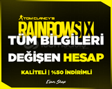 ⭐[HERŞEYİ DEĞİŞEN] Rainbow Six Siege Hesabı⭐️