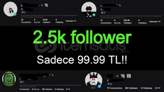 ⚡Hesabınıza 2500 Takipçi | HIZLI!⚡