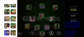 Hesap Bilgileri değişen Efootball hesabı