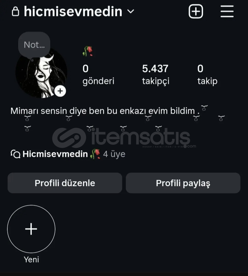 Hicmisevmedin isimli instagram söz sayfası  Hicmisevmedin isimli instagram söz sayfası