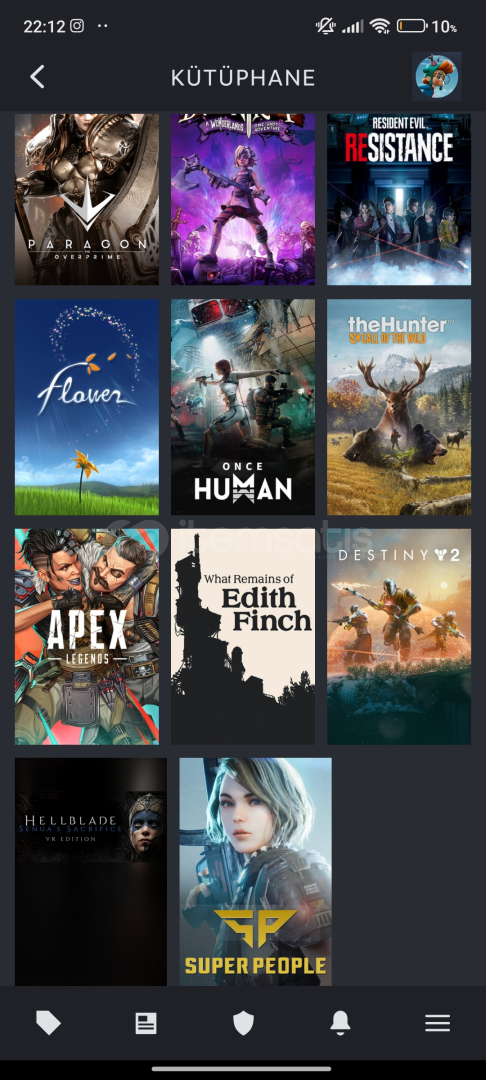 Hikaye li oyunlar la dolu Steam hesabı  Hikaye li oyunlar la dolu Steam hesabı