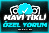 ✨️ [Hızlı] 1 Adet Mavi Tikli Özel Yorum ✨️