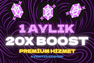 ✨HIZLI✨1 AYLIK 20X BOOST ✅[Botsuz+Hızlı]✅