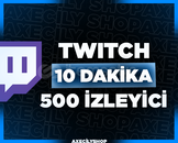 ⭐️[HIZLI]⭐️ 10 Dakika 500 İzleyici | Twitch
