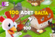 ⭐[HIZLI] 100 ADET BALTA