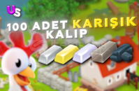 ⭐[HIZLI] 100 ADET KARIŞIK KALIP