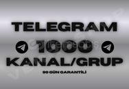 ⭐HIZLI⭐1000 TELEGRAM KANAL/GRUP ÜYE