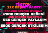 ⭐GARANTİLİ | 11X TİKTOK KEŞFET PAKETİ 5 | ⭐