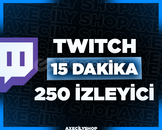 ⭐️[HIZLI]⭐️ 15 Dakika 250 İzleyici | Twitch