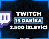 ⭐️[HIZLI]⭐️ 15 Dakika 2.500 İzleyici | Twitch