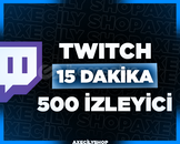 ⭐️[HIZLI]⭐️ 15 Dakika 500 İzleyici | Twitch