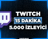 ⭐️[HIZLI]⭐️ 15 Dakika 5.000 İzleyici | Twitch