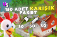 ⭐[HIZLI] 150 ADET KARIŞIK PAKET