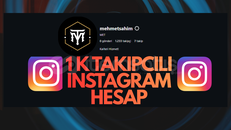 ⭐[HIZLI] 1K TAKİPÇİLİ İNSTAGRAM HESAP |⭐