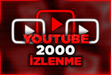 [HIZLI] 2000 İZLENME YOUTUBE 