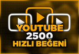 HIZLI | 2500 BEĞENİ YOUTUBE | GARANTİLİ