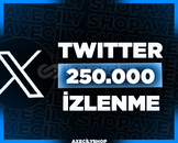 ⭐️[HIZLI]⭐️ 250.000 İzlenme | Twitter (X)