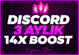 ⭐HIZLI | 3 Aylık Discord 14x Boost