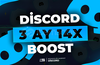 ⭐HIZLI | 3 Aylık Discord 14x Boost⭐