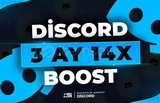 ⭐HIZLI | 3 Aylık Discord 14x Boost⭐