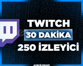 ⭐️[HIZLI]⭐️ 30 Dakika 250 İzleyici | Twitch