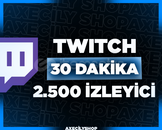⭐️[HIZLI]⭐️ 30 Dakika 2.500 İzleyici | Twitch