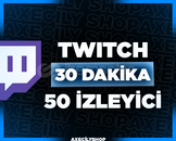 ⭐️[HIZLI]⭐️ 30 Dakika 50 İzleyici | Twitch