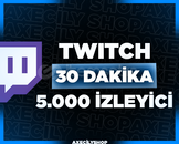 ⭐️[HIZLI]⭐️ 30 Dakika 5.000 İzleyici | Twitch