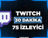 ⭐️[HIZLI]⭐️ 30 Dakika 75 İzleyici | Twitch