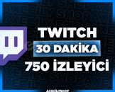 ⭐️[HIZLI]⭐️ 30 Dakika 750 İzleyici | Twitch
