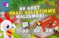 ⭐[HIZLI] 89 ADET ARAZİ GENİŞLETME MALZEMESİ
