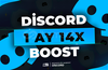 ⭐HIZLI-BOTSUZ | 1 Ay Discord 14x Boost⭐