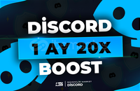 ⭐HIZLI-BOTSUZ | 1 Ay Discord 20x Boost⭐