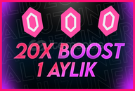 ⚡「HIZLI/BOTSUZ」| 1 AYLIK 20X BOOST | ⚡