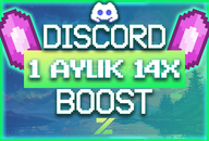 ⭐[HIZLI/BOTSUZ]⭐DİSCORD 1 AYLIK 14X BOOST