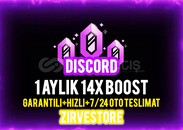 ⭐️HIZLI⭐️ Discord 1 Aylık 14X Boost
