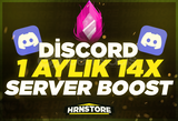  ⚡HIZLI | DİSCORD 1 AYLIK 14X BOOST