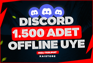 ⭐️ KALİTELİ+HIZLI - DİSCORD 1500 OFFLİNE ÜYE ⭐️