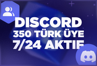 ⭐350 Discord 7/24 Aktif Türk Üye - RESİMLİ⭐