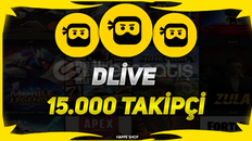 [HIZLI] DLİVE 15000 TAKİPÇİ