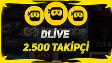 [HIZLI] DLİVE 2500 TAKİPÇİ